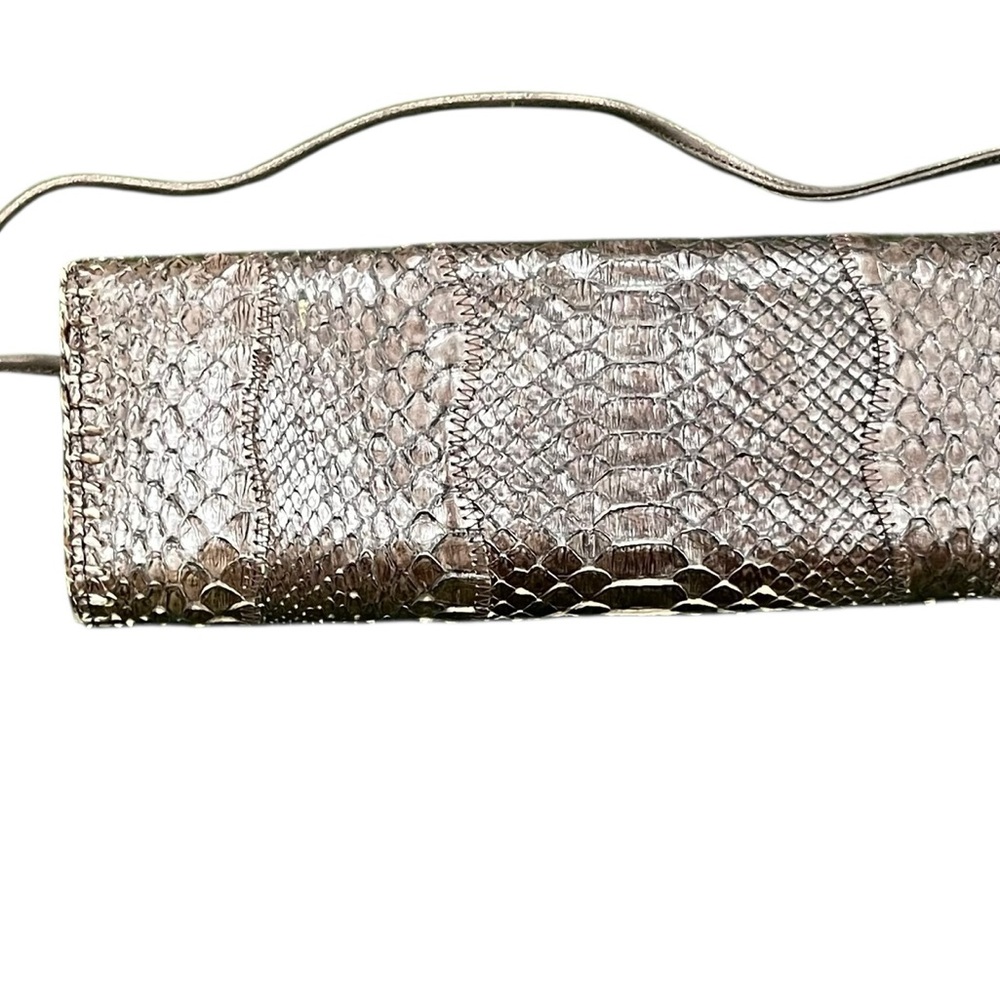 Carlis Falchi Snakeskin Wristlet Handbag - Picture 6 of 14